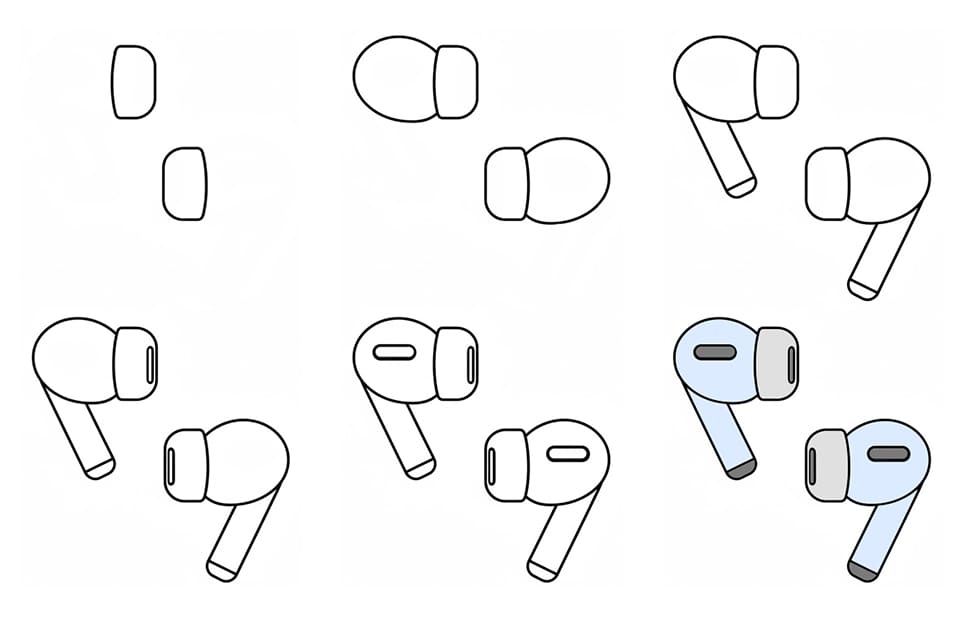 Easy Airpods Drawing Ideas
