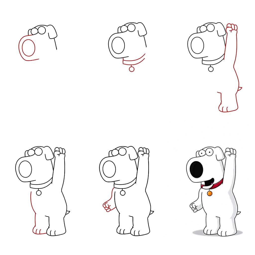 Family Guy Brian Griffin Drawing Ideas