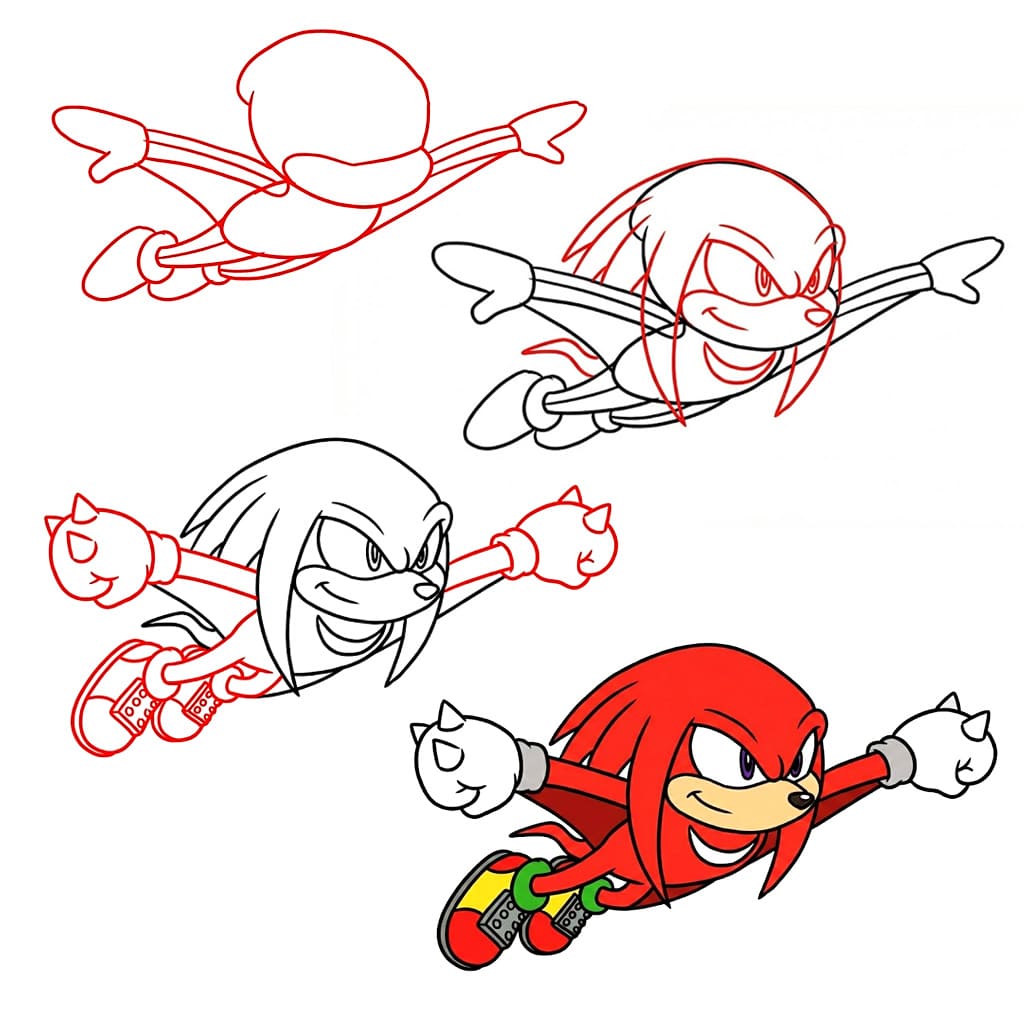 Flying Knuckles Drawing Ideas