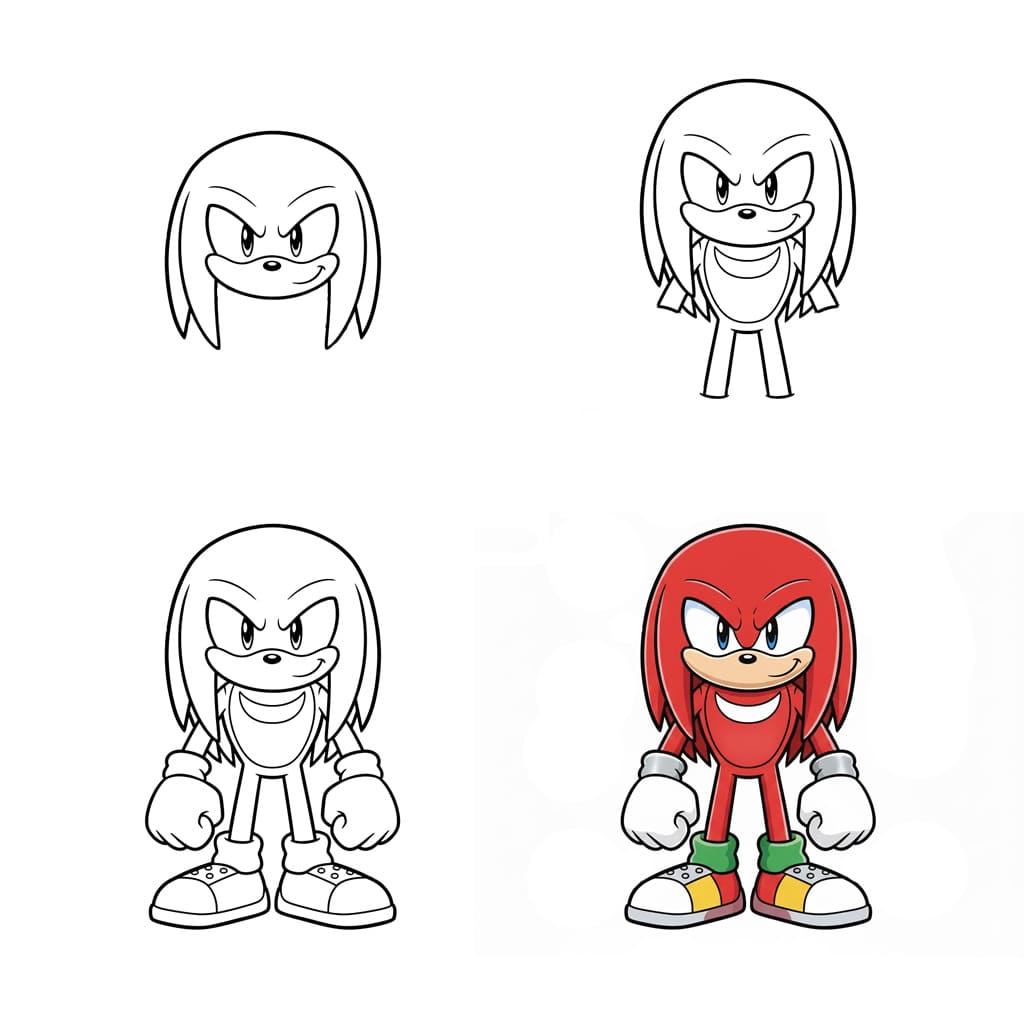 Friendly Knuckles Drawing Ideas