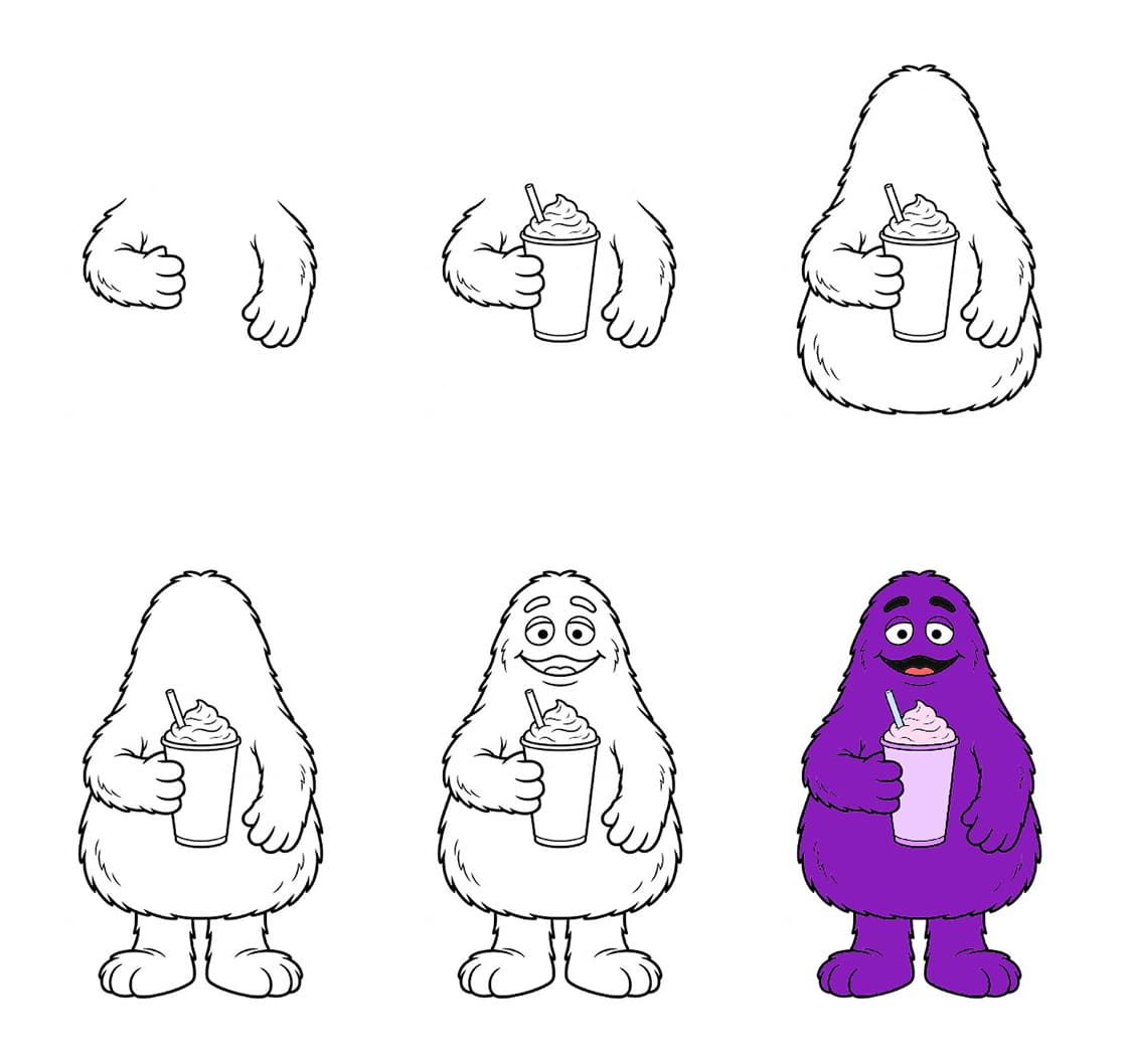 Grimace Drawing Ideas