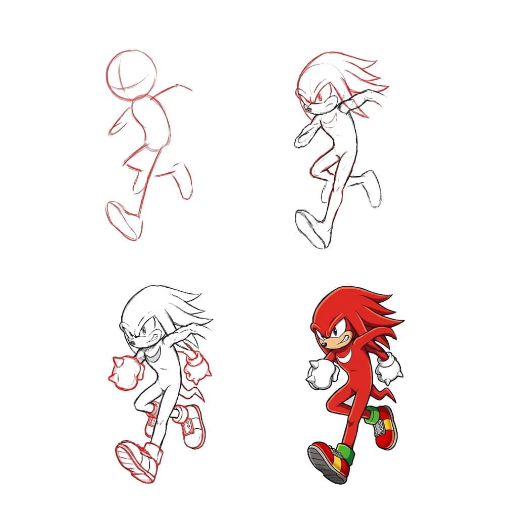 Handsome Knuckles Drawing Ideas