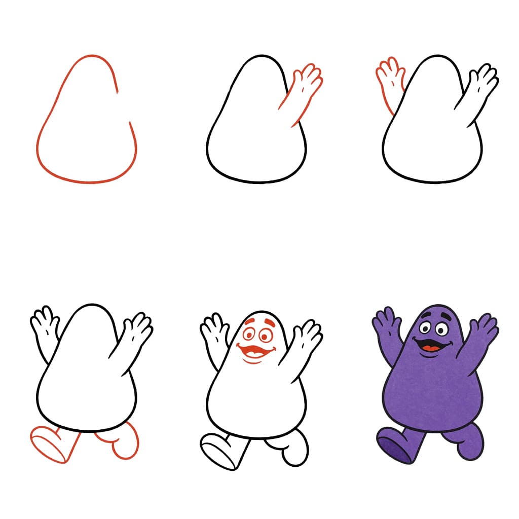 Joyful Grimace Drawing Ideas