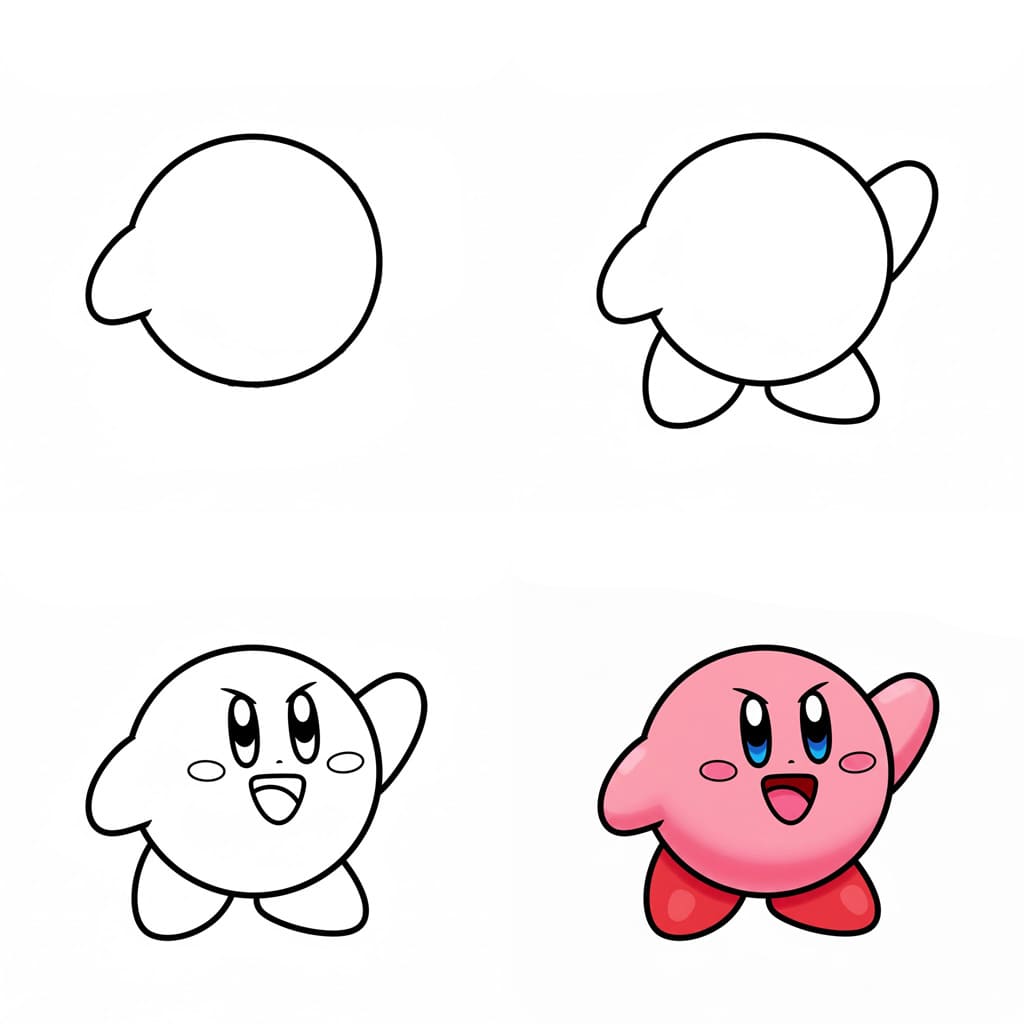 Kirby Character Drawing Ideas