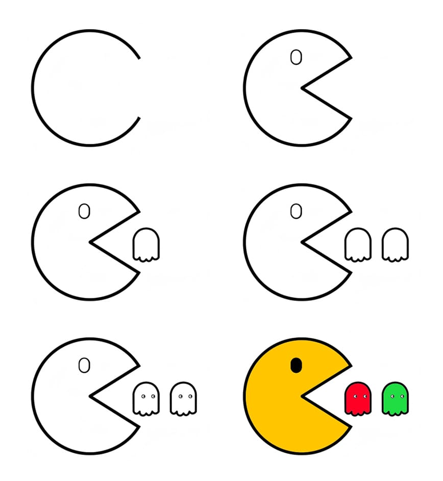 Pac-Man hunting Drawing Ideas