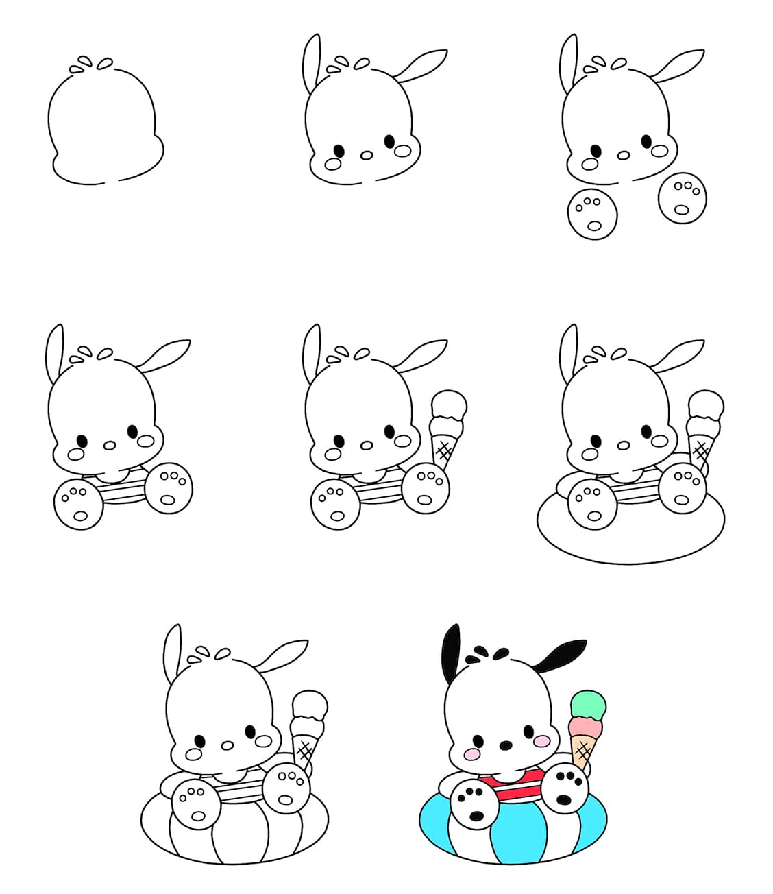 Pochacco Drawing Ideas