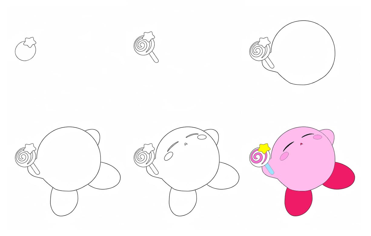 Sleeping Kirby Drawing Ideas