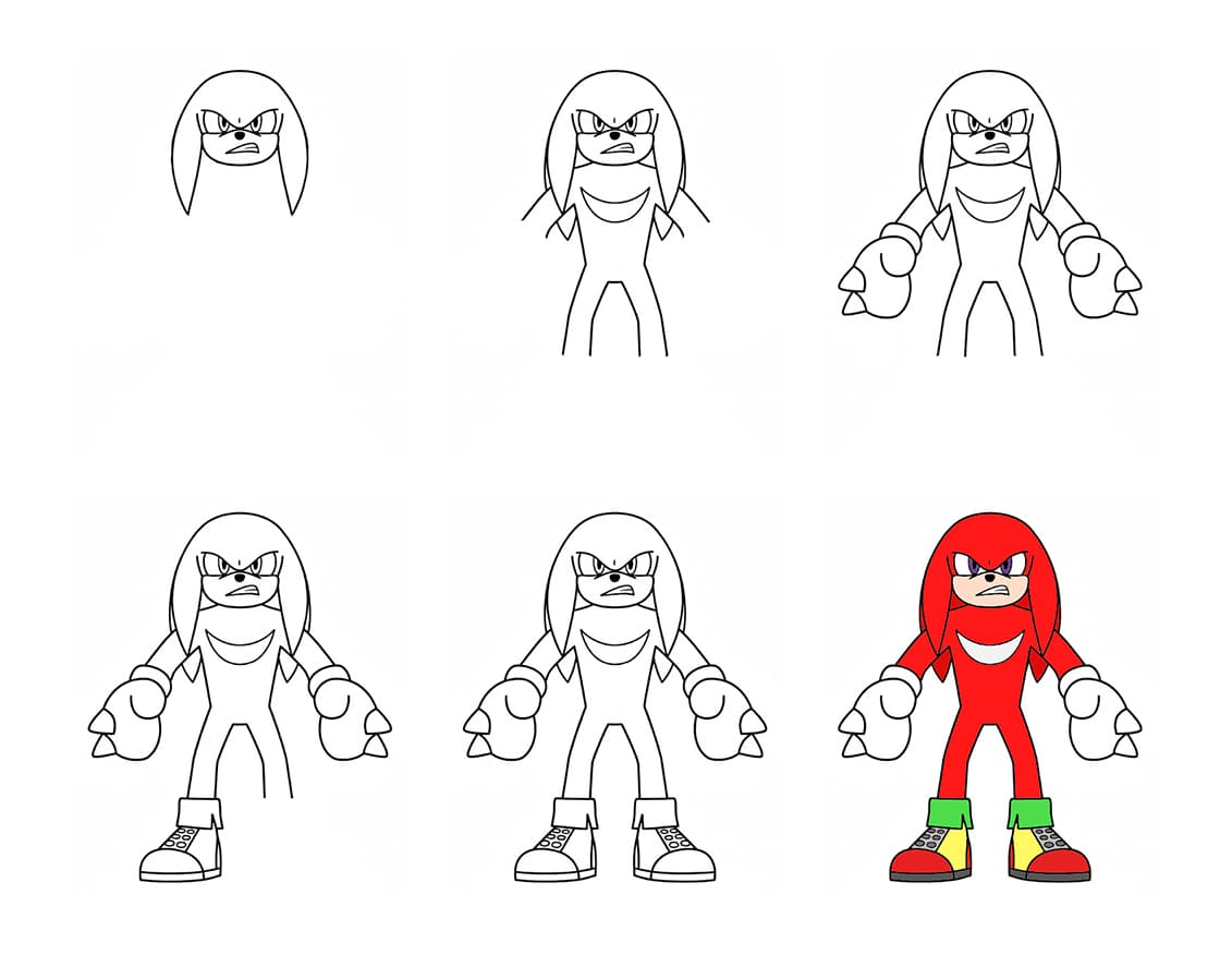 Spleenful Knuckles Drawing Ideas
