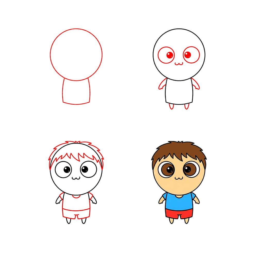 Toca Boca kawaii boy Drawing Ideas