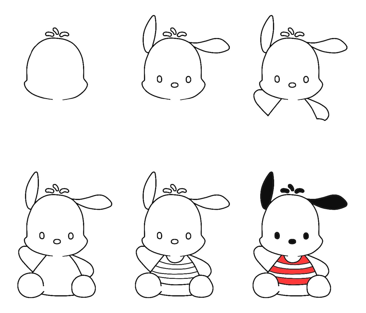 Waving Pochacco Drawing Ideas