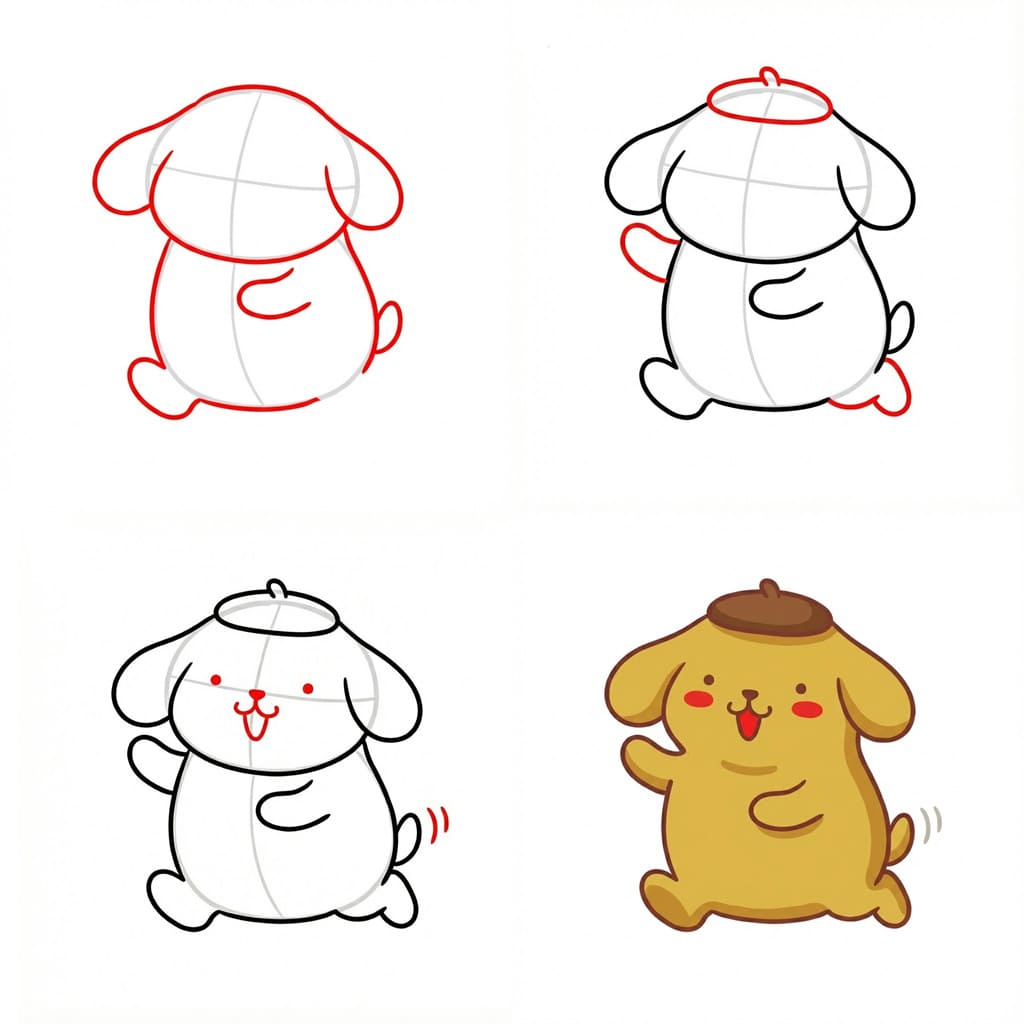 Adorable Pompompurin Drawing Ideas
