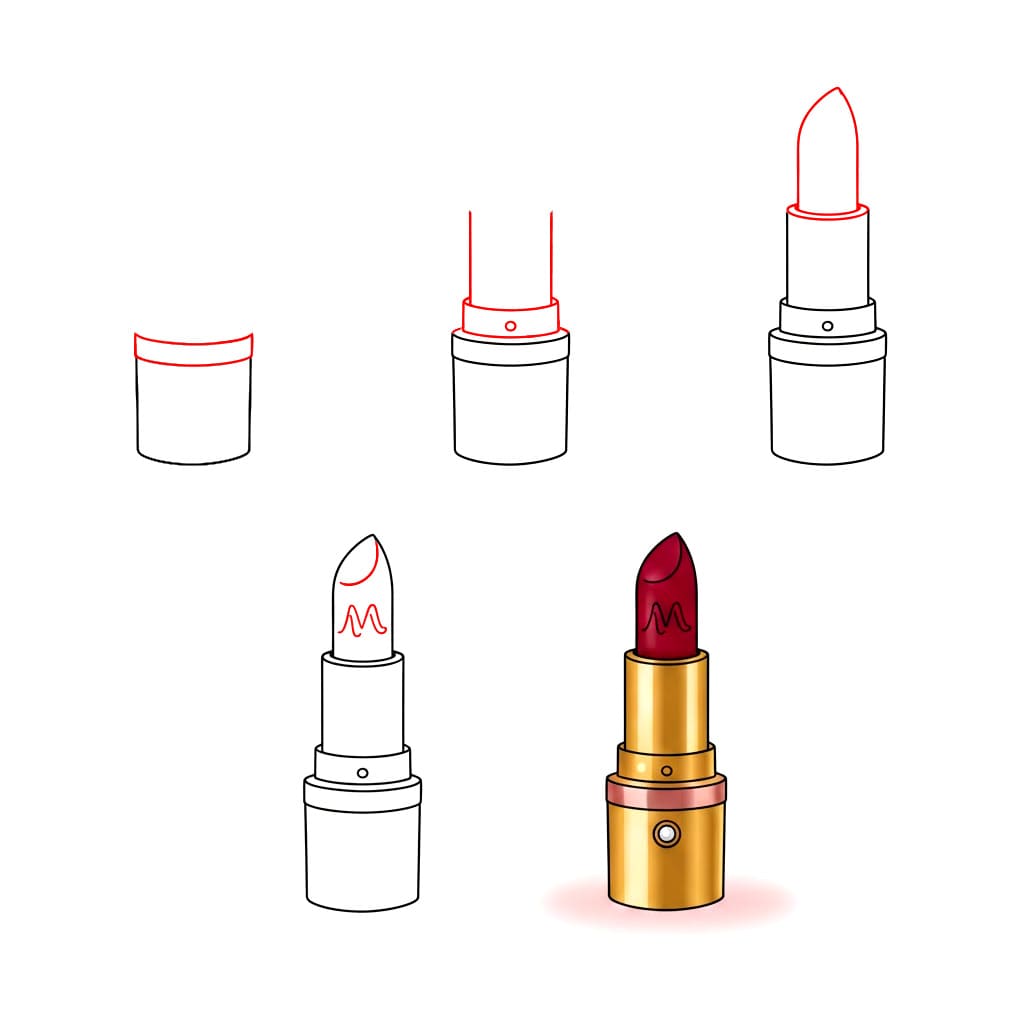 Amazing lipstick Drawing Ideas