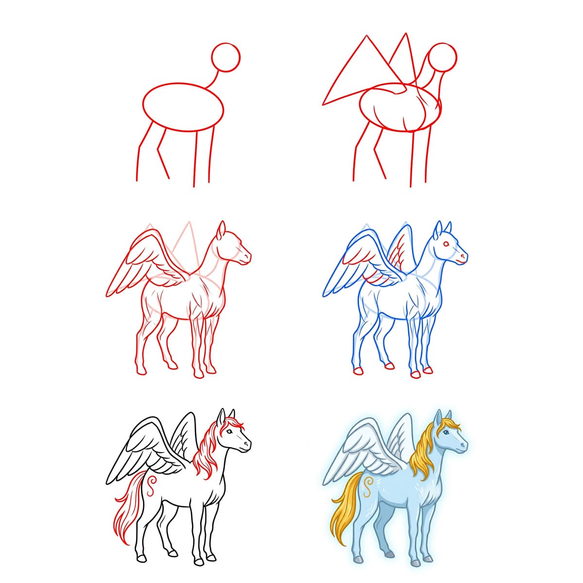 Beautiful Pegasus Drawing Ideas