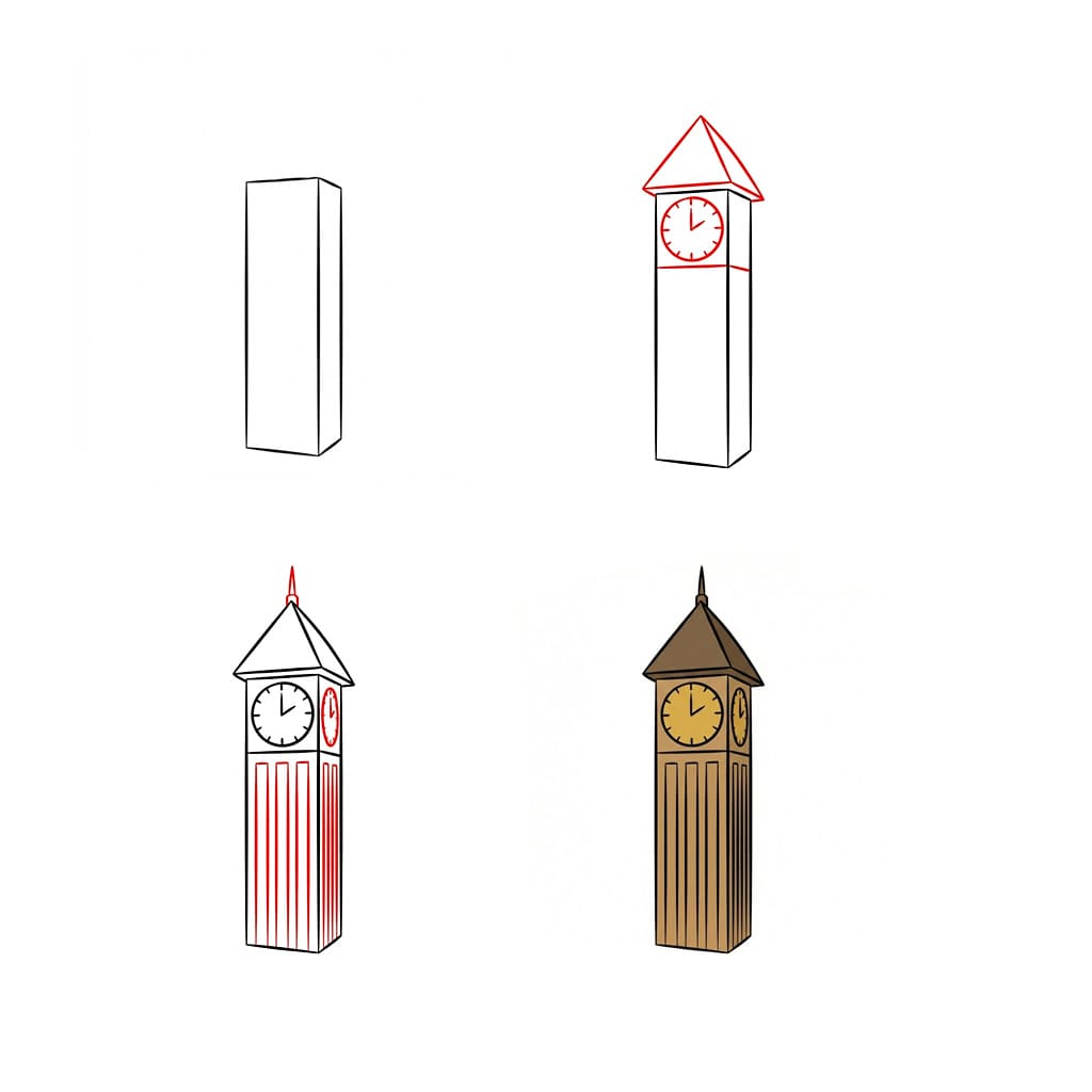 Big Ben Drawing Drawing Ideas