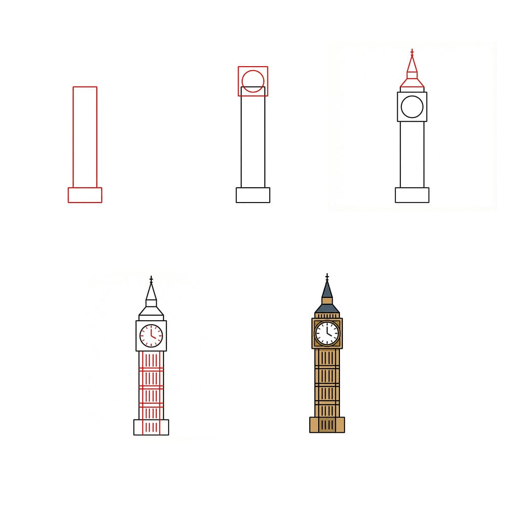 Big Ben Picture Drawing Ideas