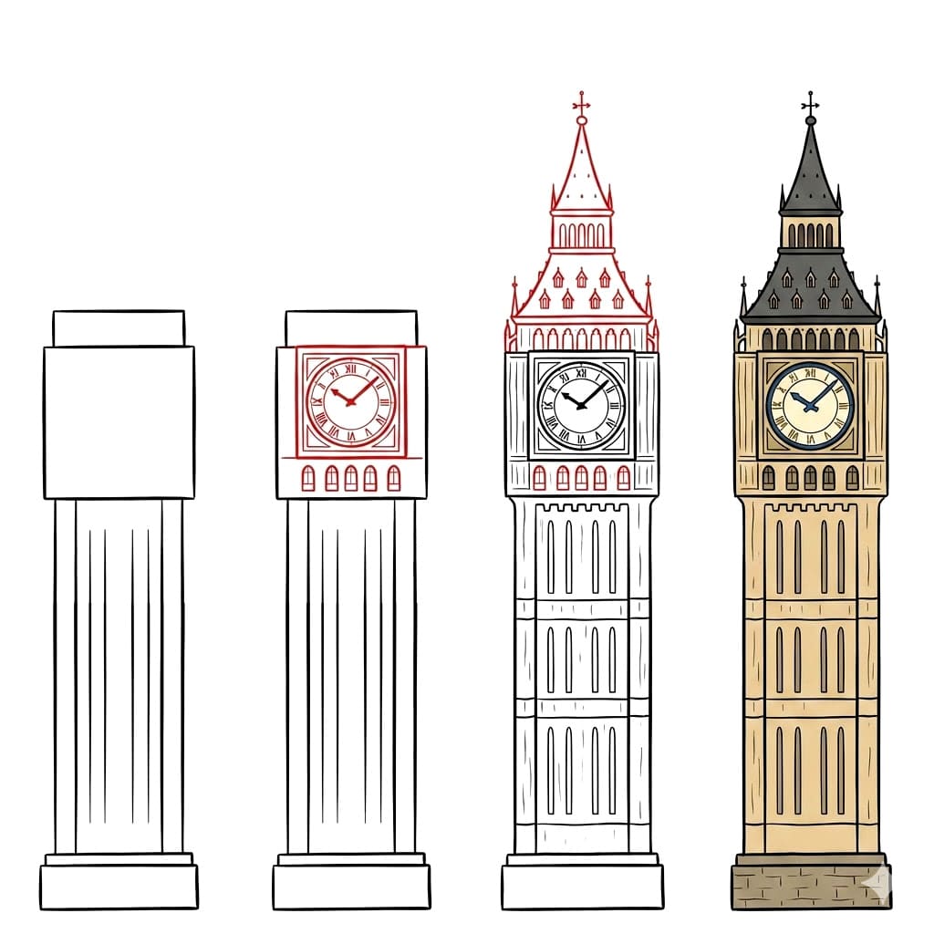Big Ben Sketch Drawing Ideas