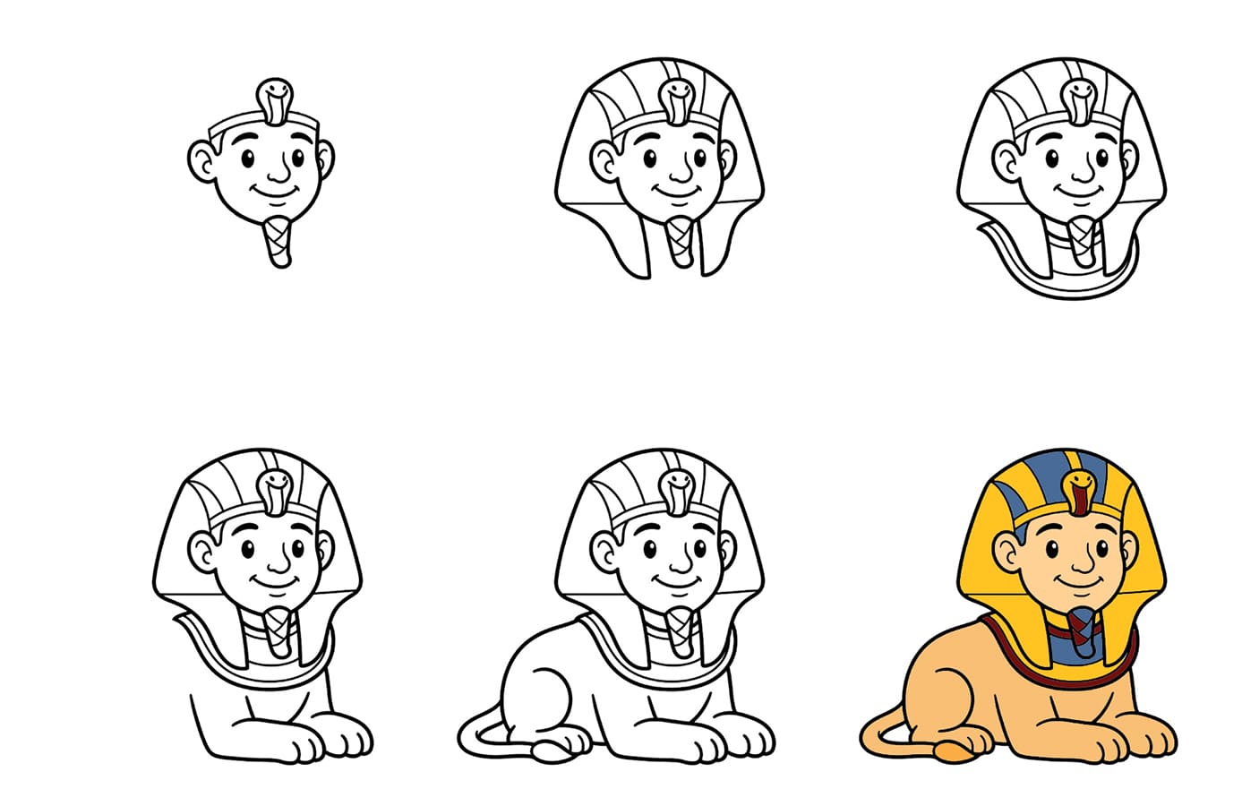 Cartoon Sphinx Drawing Ideas