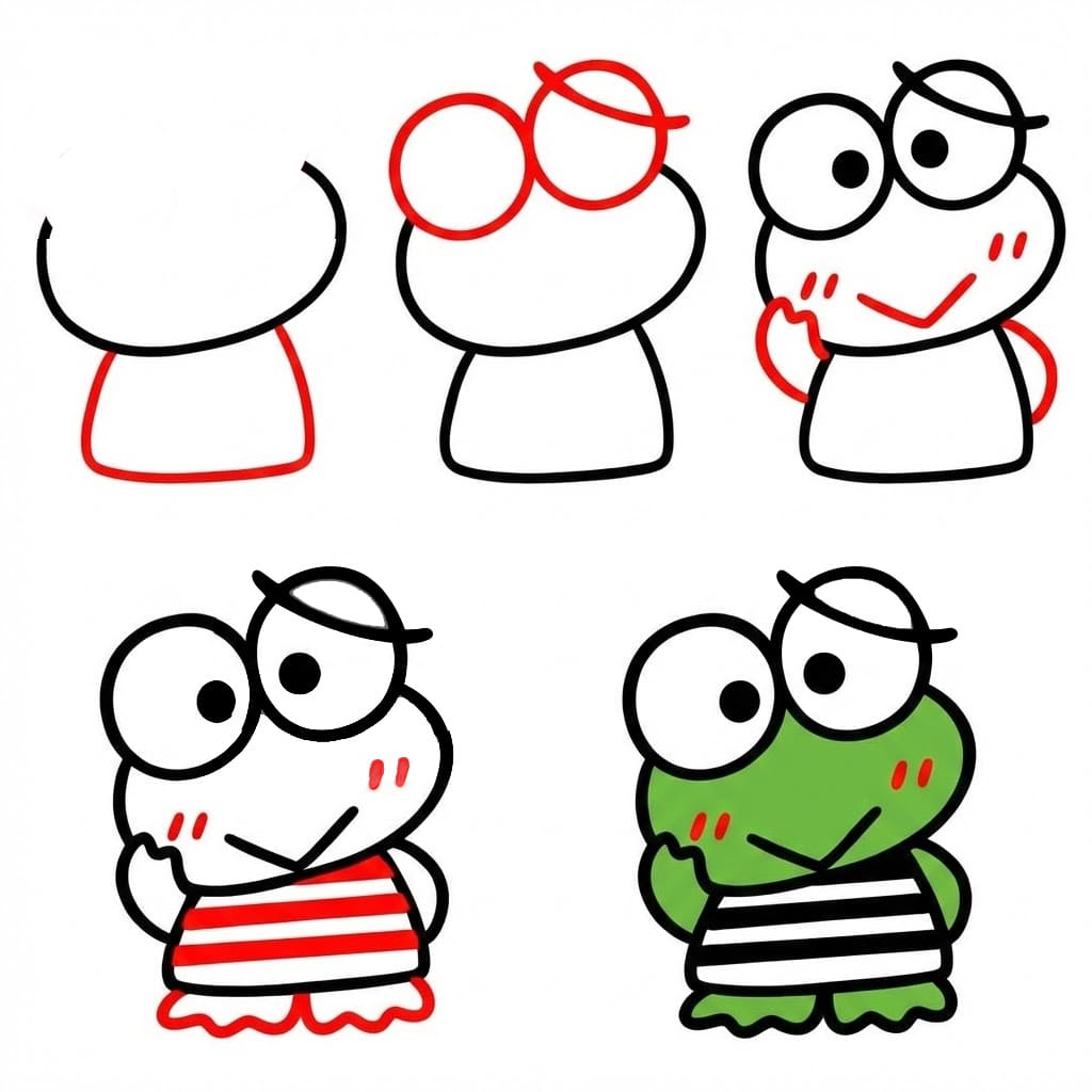 Confusing Keroppi Drawing Ideas