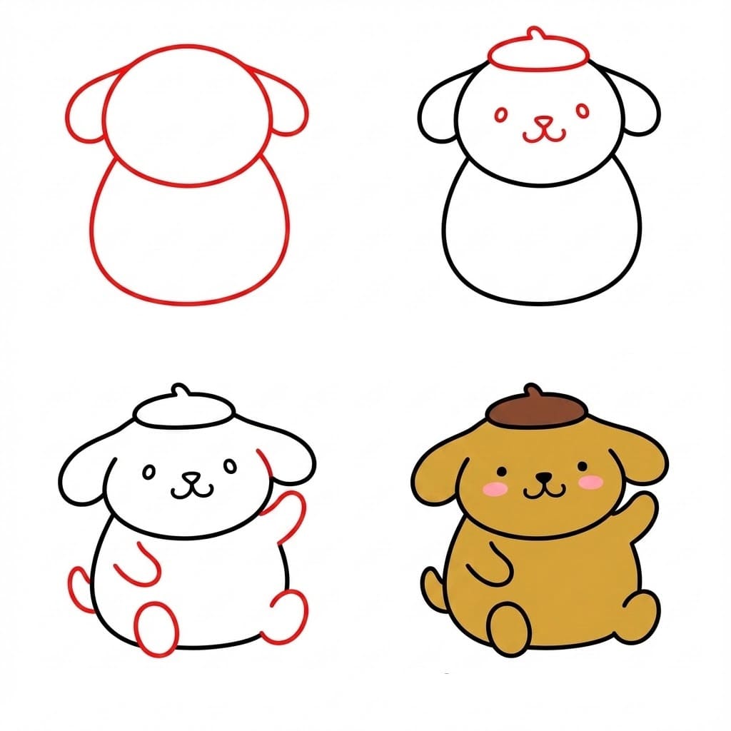 Cute Pompompurin Drawing Ideas