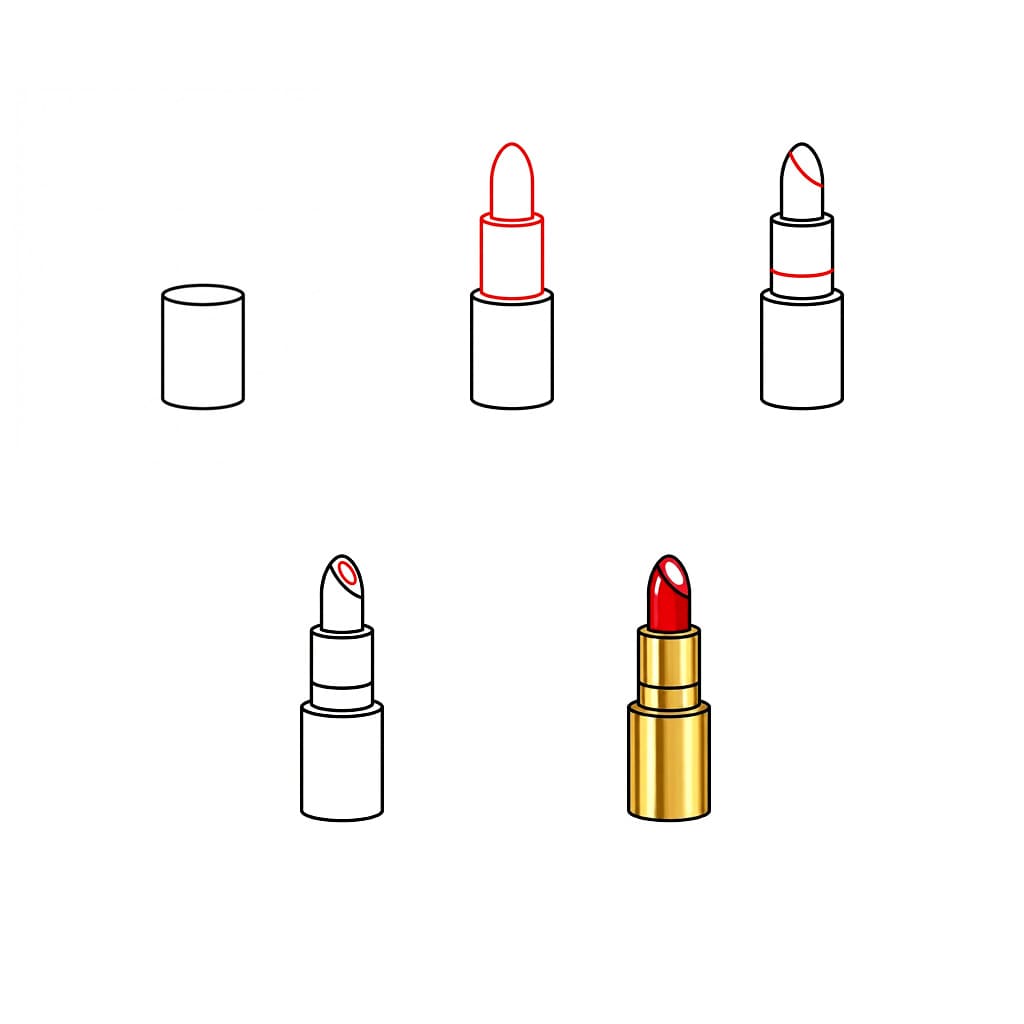 Elegant lipstick Drawing Ideas