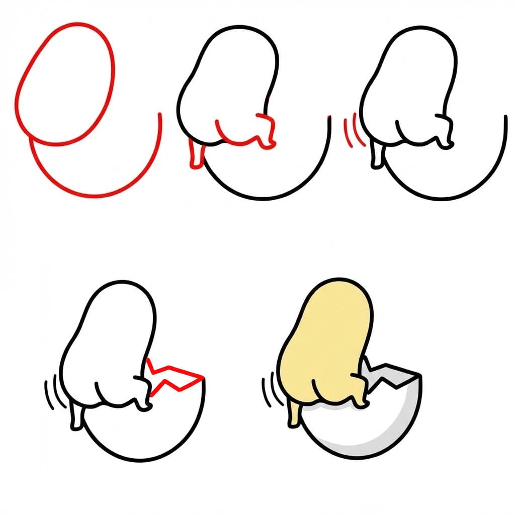 Funny Gudetama Drawing Ideas