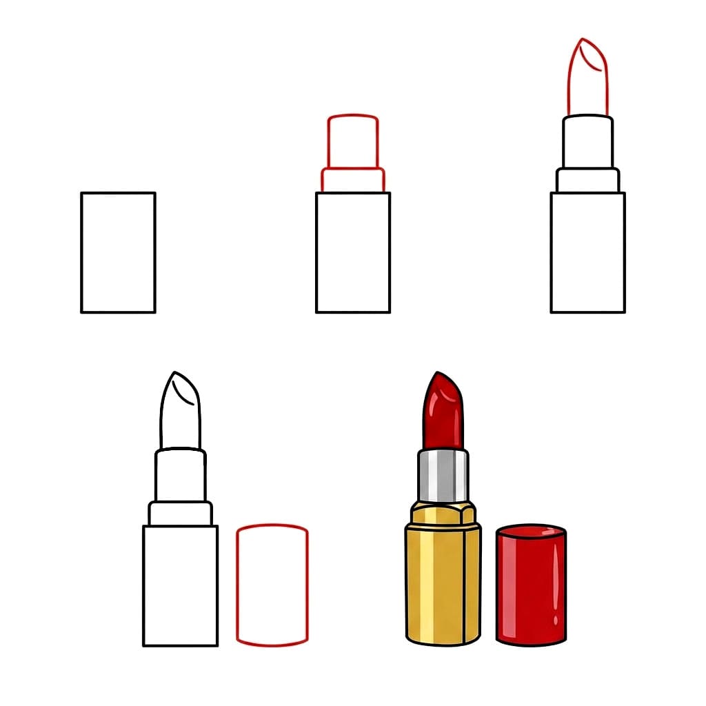 Gorgoeus lipstick Drawing Ideas
