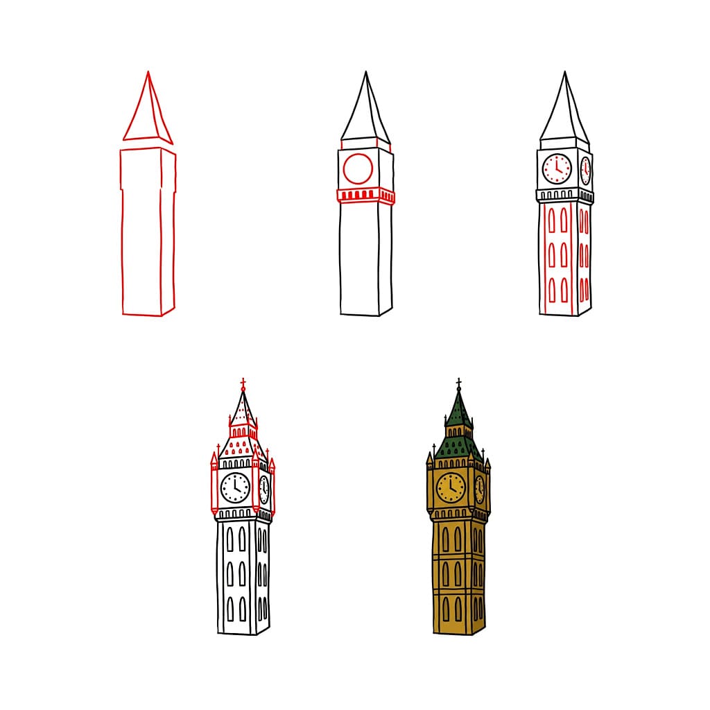 Great Big Ben Drawing Ideas