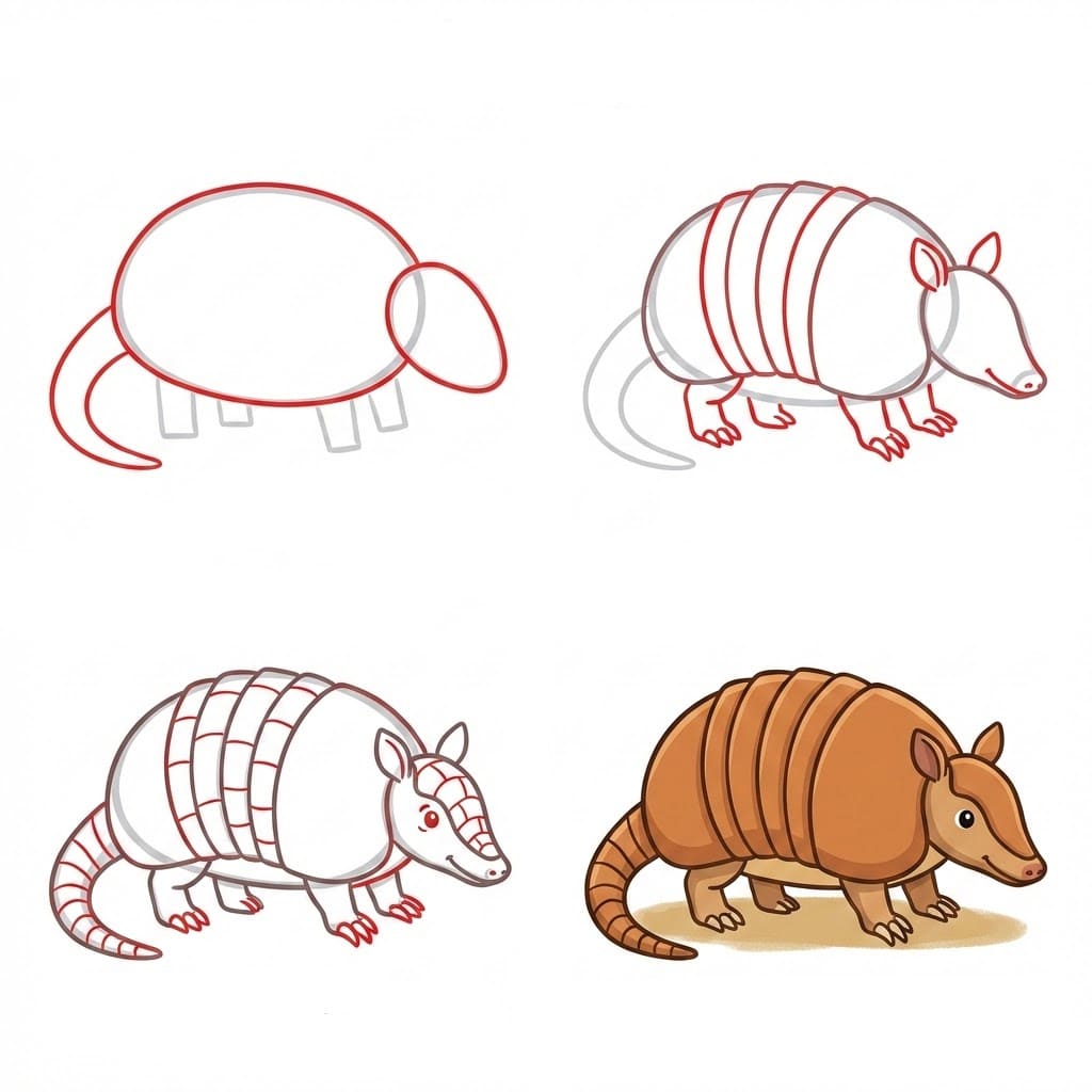 Great armadillo Drawing Ideas