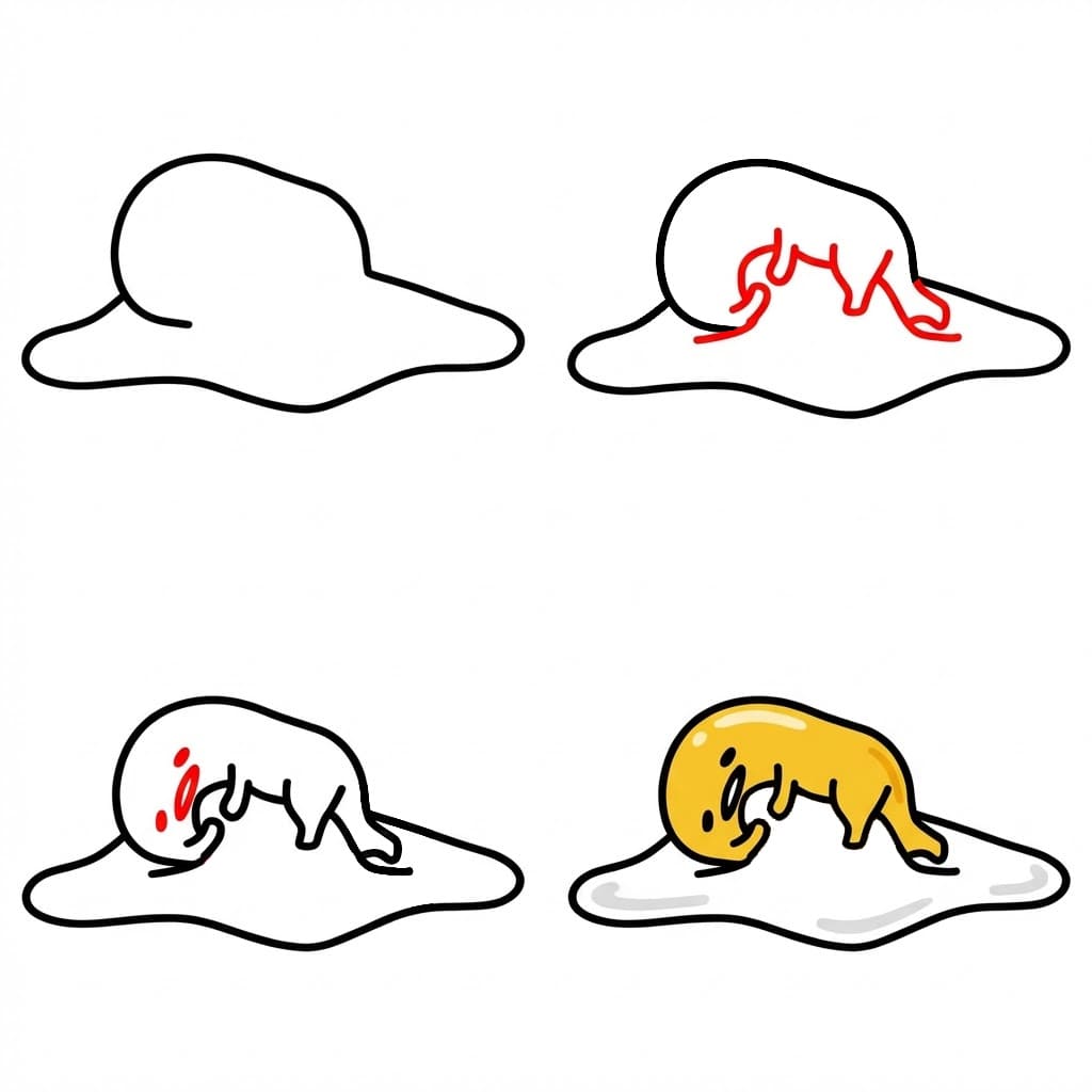 Gudetama Sanrio Drawing Ideas