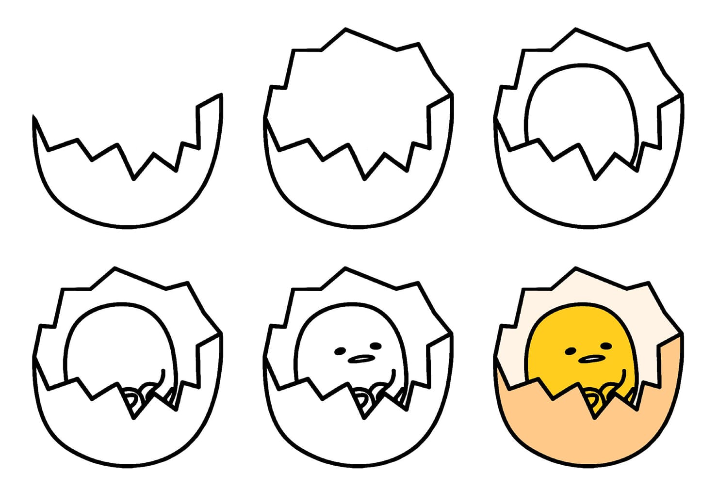Gudetama in the shell Drawing Ideas