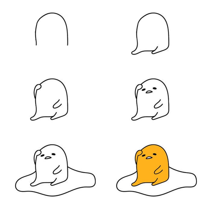 Gudetama the lazy egg Drawing Ideas