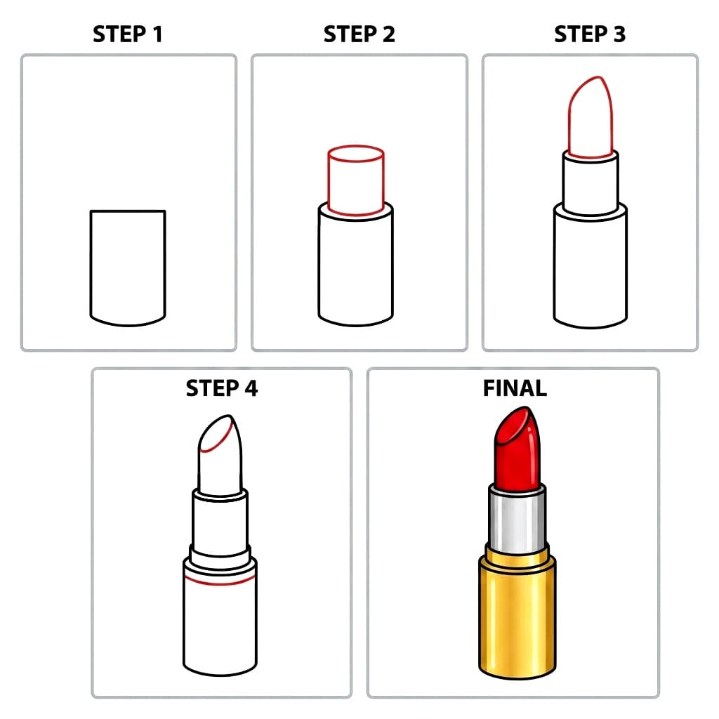 High-end lipstick Drawing Ideas