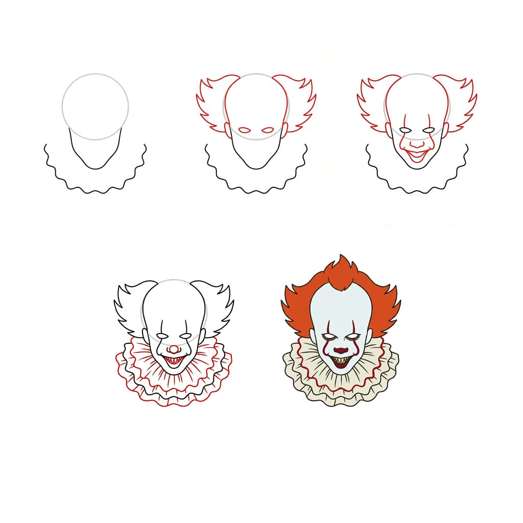 IT Pennywise Drawing Ideas