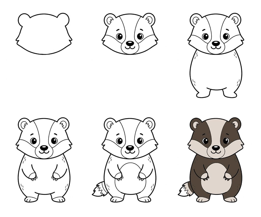 Badger Drawing Ideas