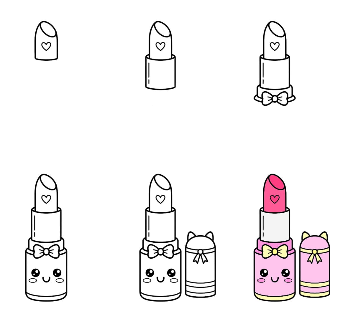 Kawaii lipstick Drawing Ideas