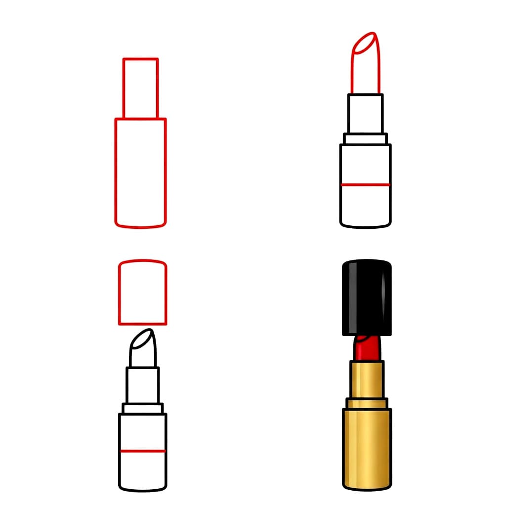 Lipstick drawing Drawing Ideas
