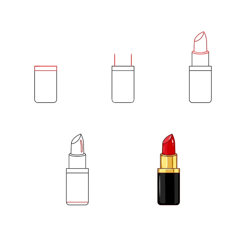 Lipstick picture Drawing Ideas