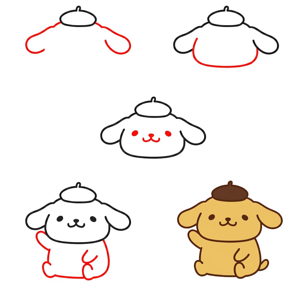 Little Pompompurin Drawing Ideas