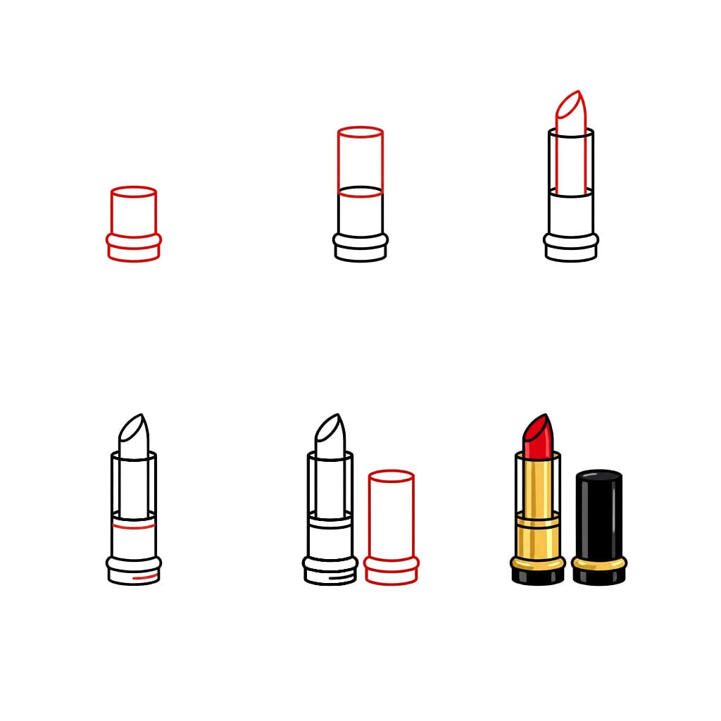 Luxury lipstick Drawing Ideas