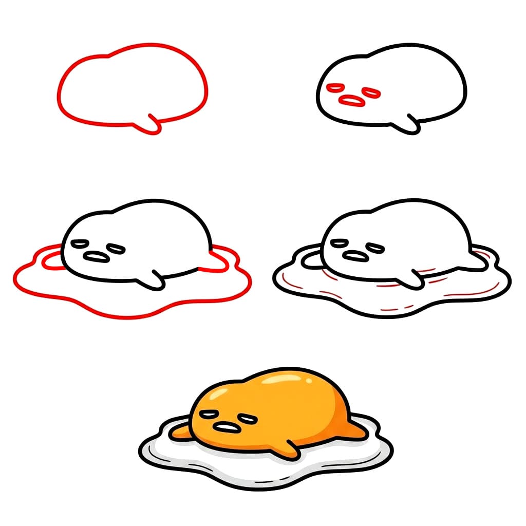 Gudetama Drawing Ideas