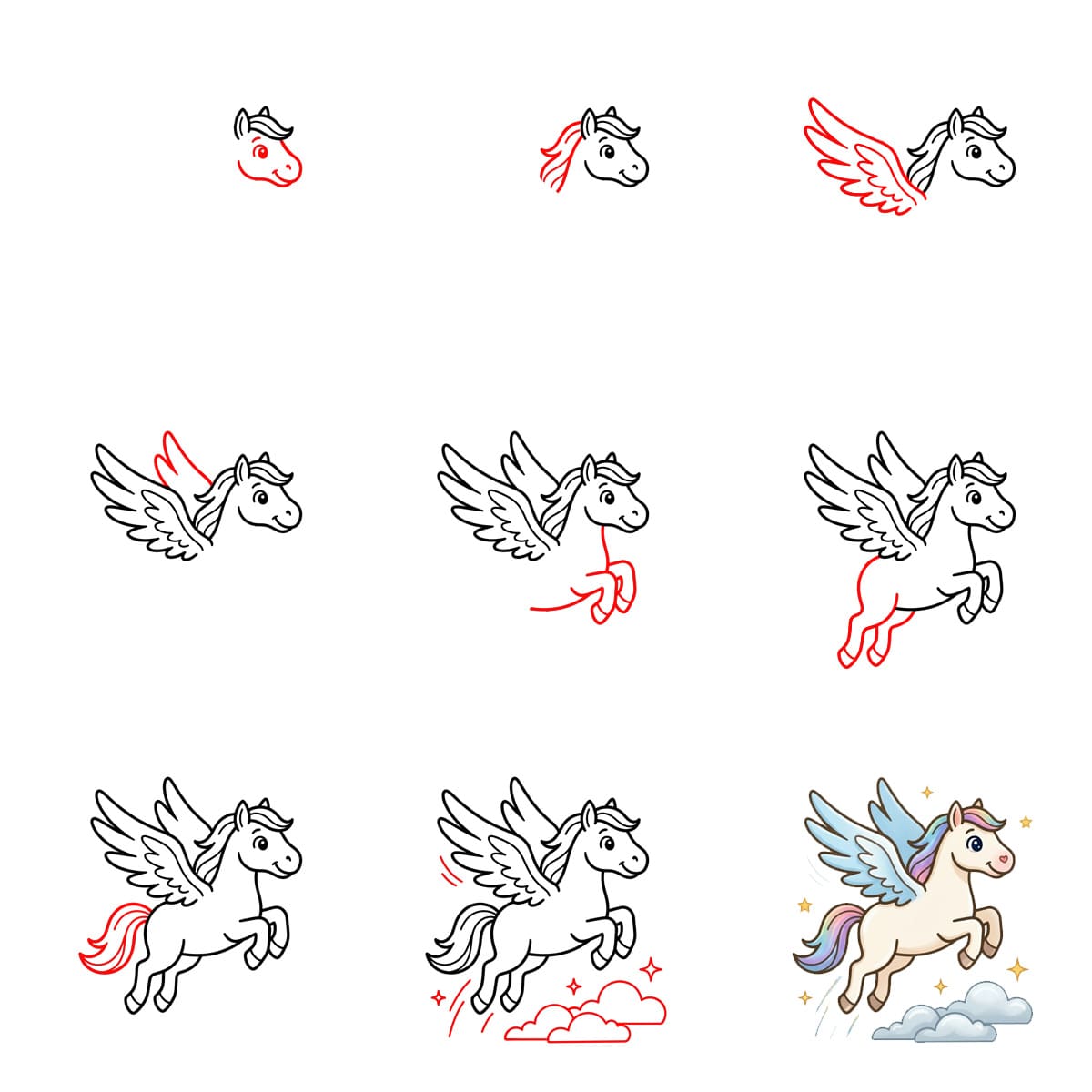 Pegasus Drawing Ideas