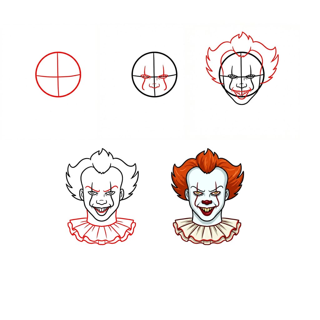 Pennywise IT Drawing Ideas