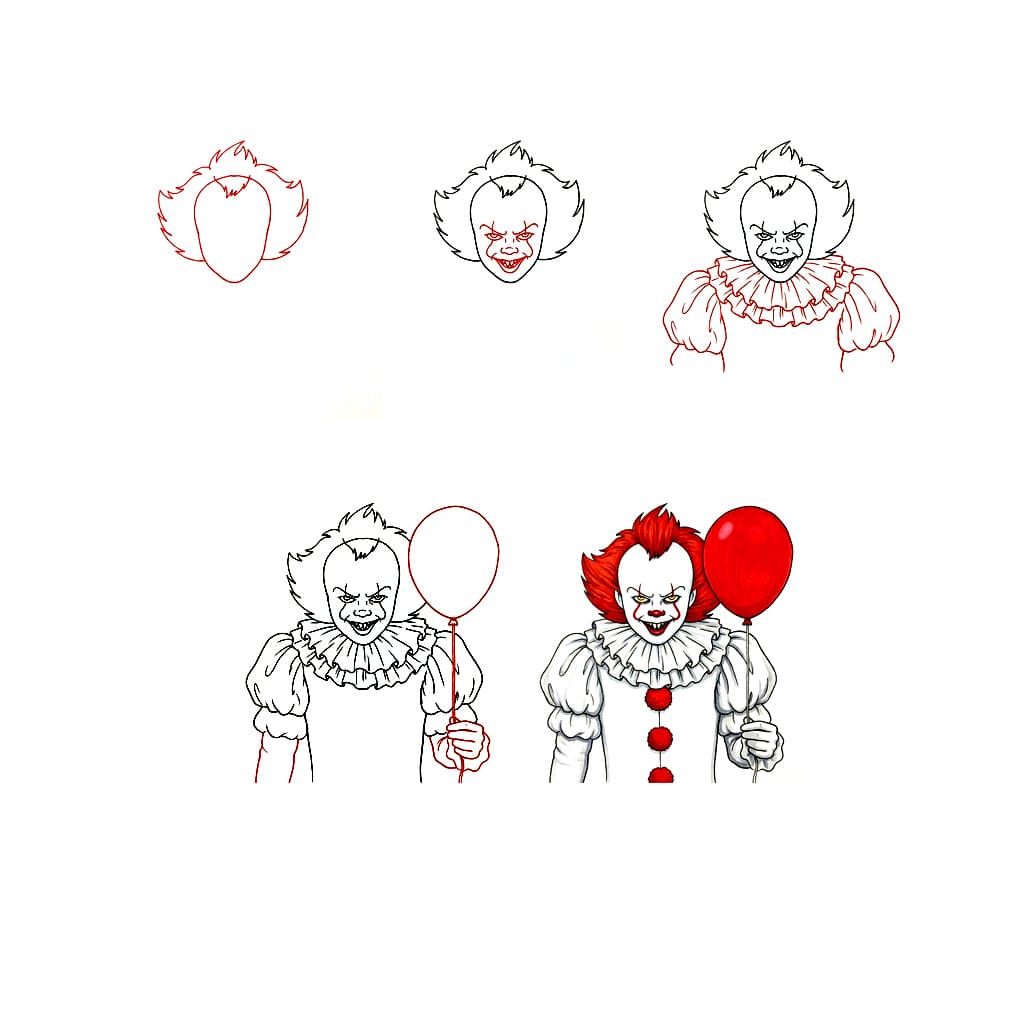 Pennywise from IT Drawing Ideas