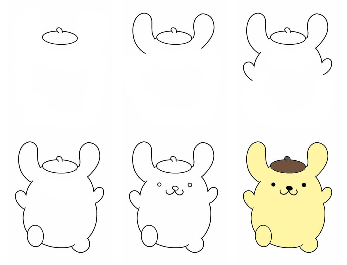 Pompompurin From Sanrio Drawing Ideas