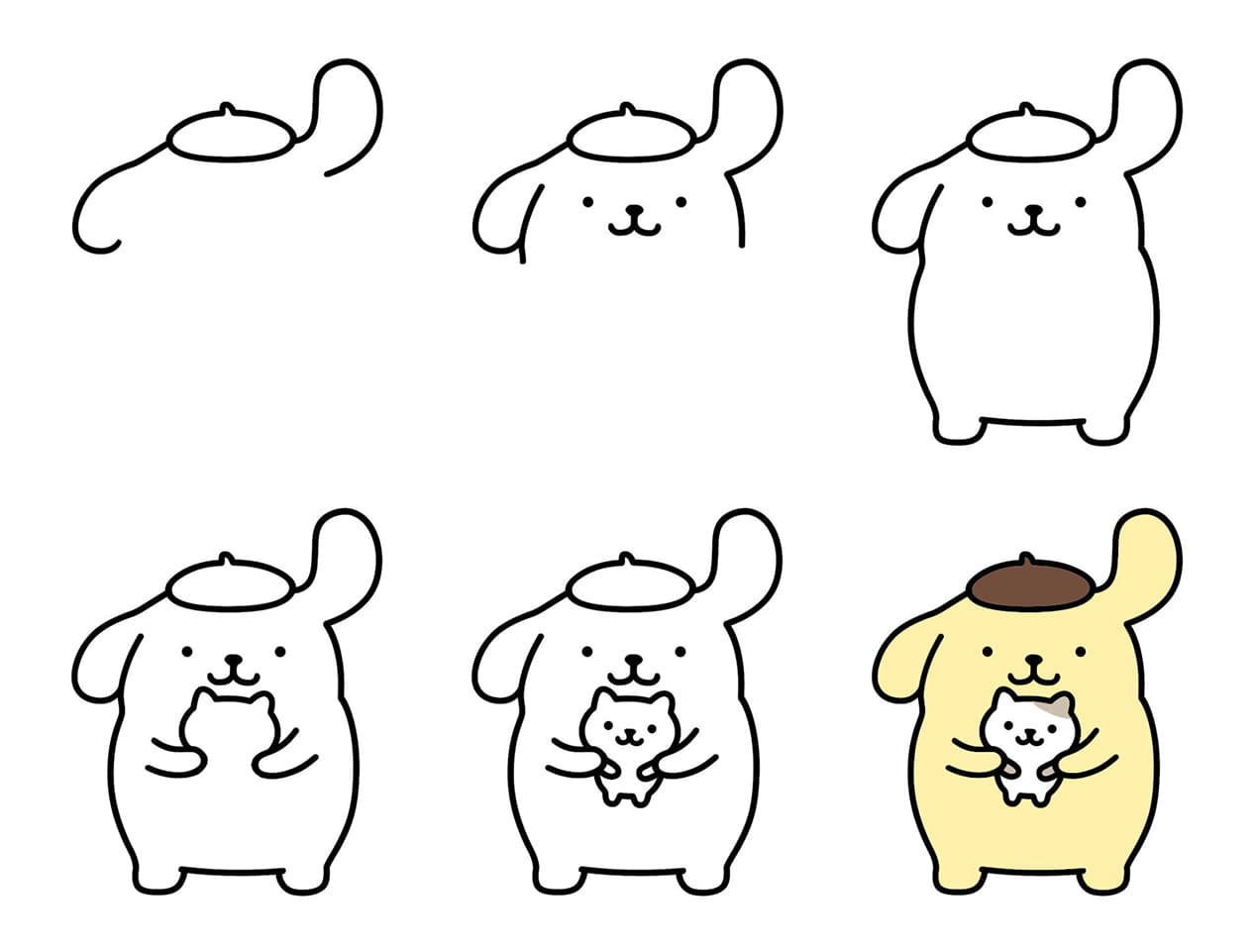 Pompompurin and Muffin Drawing Ideas