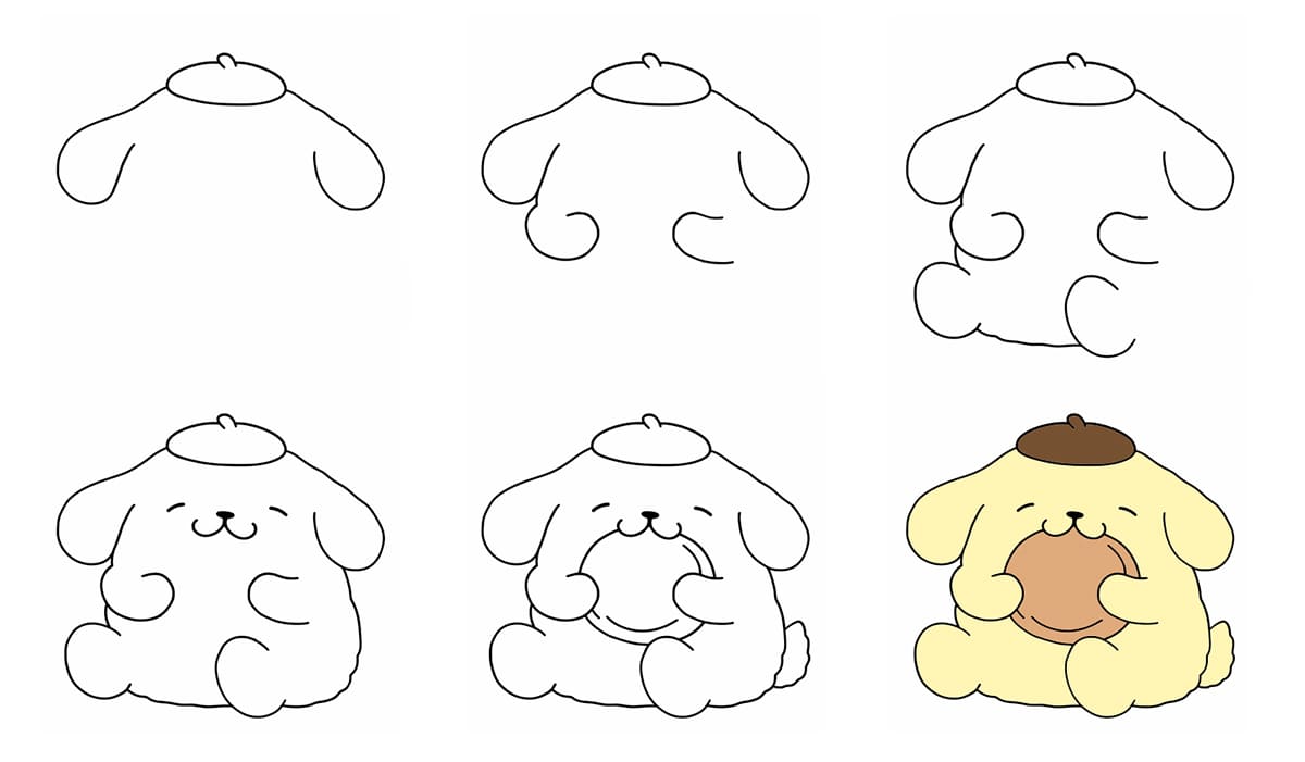Pompompurin eating Drawing Ideas