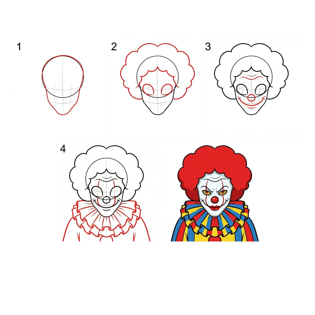 Scary Pennywise Drawing Ideas