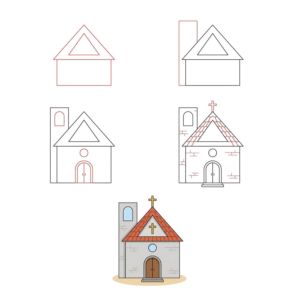 Small Church Drawing Ideas