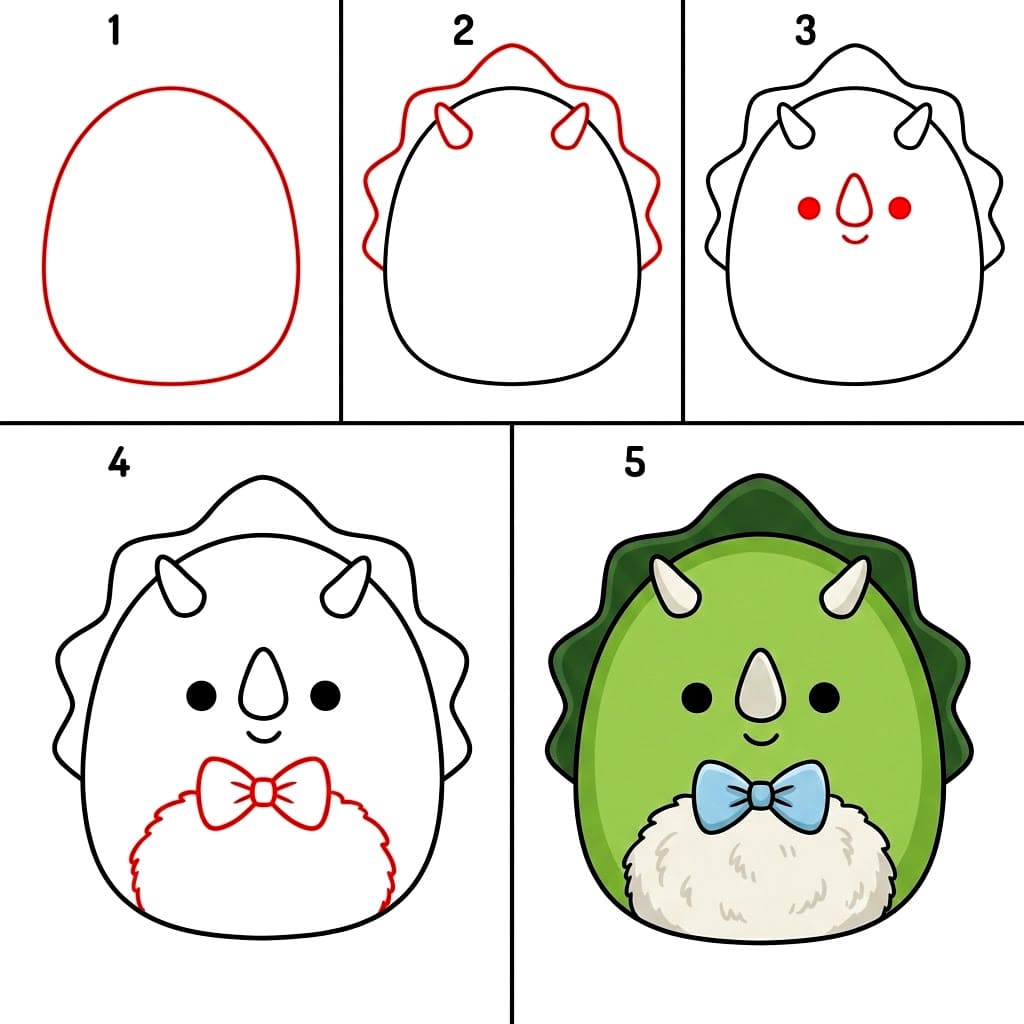 Squishmallows Drawing Ideas