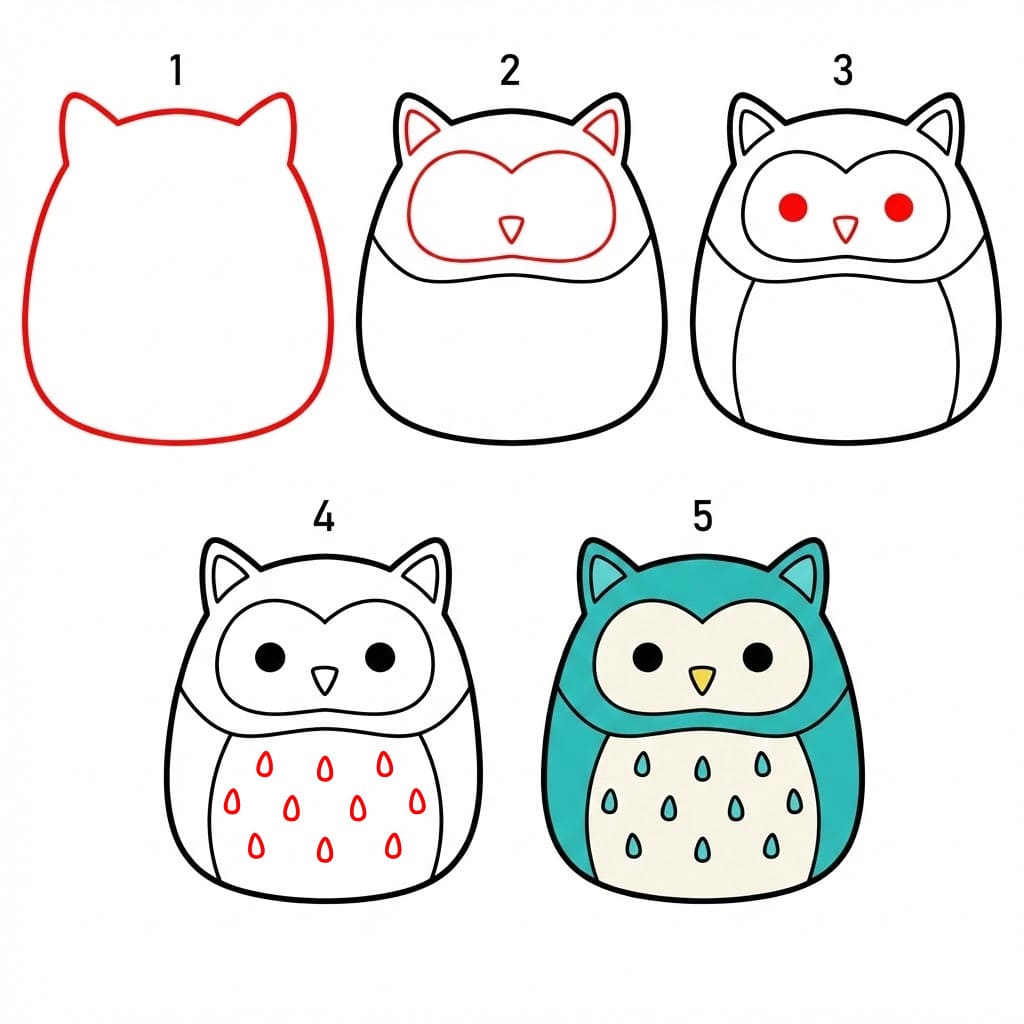 Squishmallows Winston Drawing Ideas